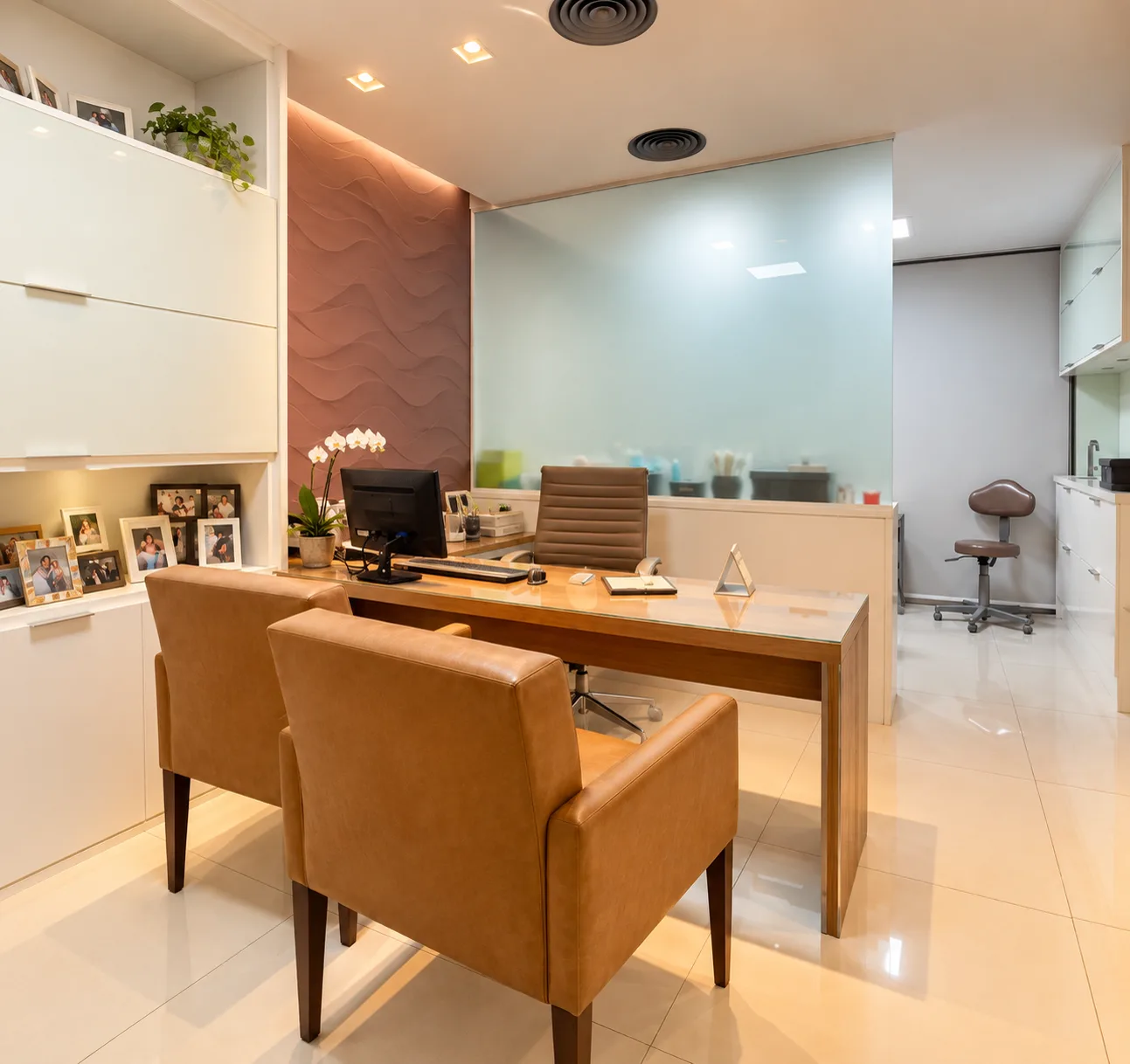 Sala de atendimento do consultório